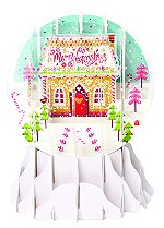 Candy Houses<br>2017 Pop-Up Snow Globe Card